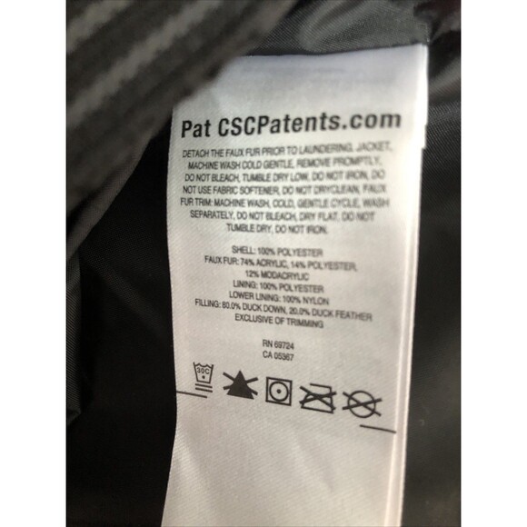 Columbia Women's MEDIUM L ay D Down II Omni Heat Jacket BLACK With Gray Fur EUC - Picture 15 of 16